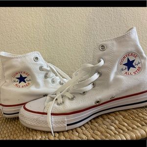 White Converses Size 7